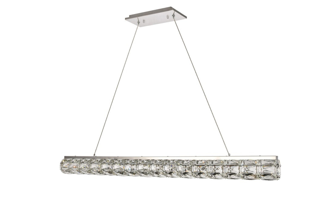 Integrated LED chip light Chrome Chandelier Clear Royal Cut Crystal