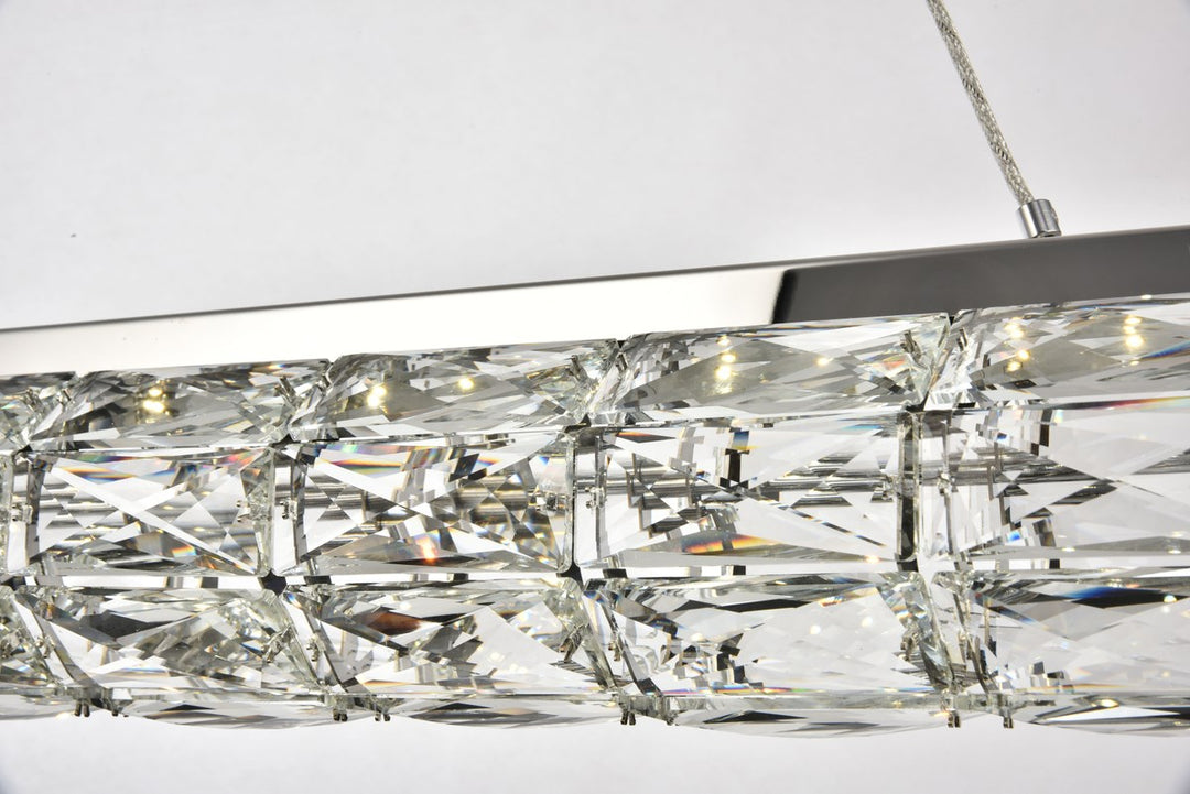 Integrated LED chip light Chrome Chandelier Clear Royal Cut Crystal