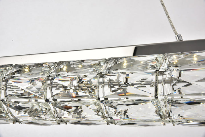 Integrated LED chip light Chrome Chandelier Clear Royal Cut Crystal
