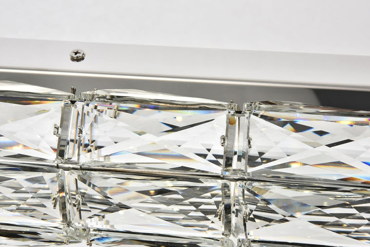Integrated LED chip light Chrome Chandelier Clear Royal Cut Crystal