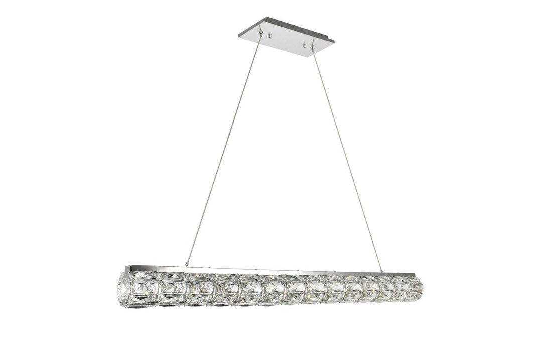 Integrated LED chip light Chrome Chandelier Clear Royal Cut Crystal