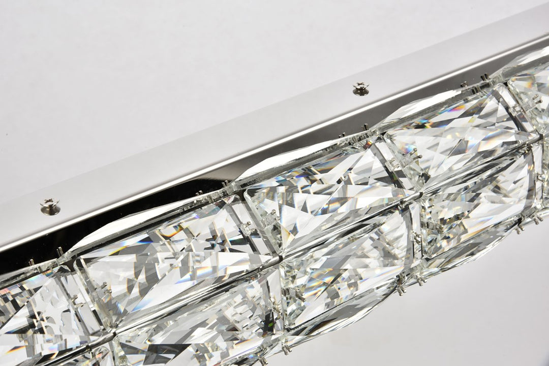 Integrated LED chip light Chrome Chandelier Clear Royal Cut Crystal