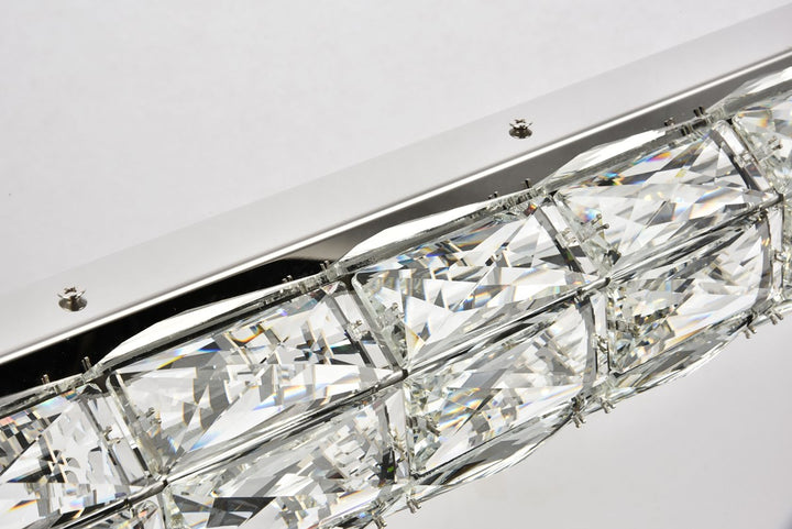 Integrated LED chip light Chrome Chandelier Clear Royal Cut Crystal
