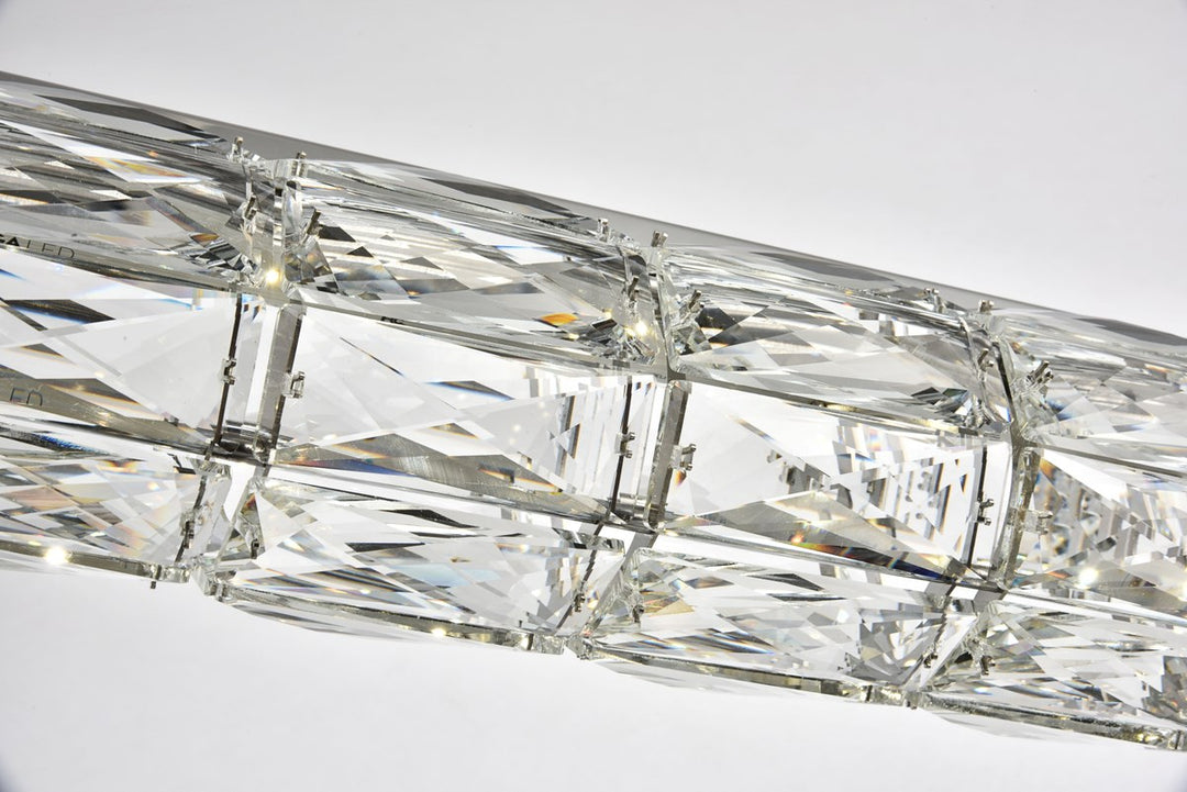 Integrated LED chip light Chrome Chandelier Clear Royal Cut Crystal