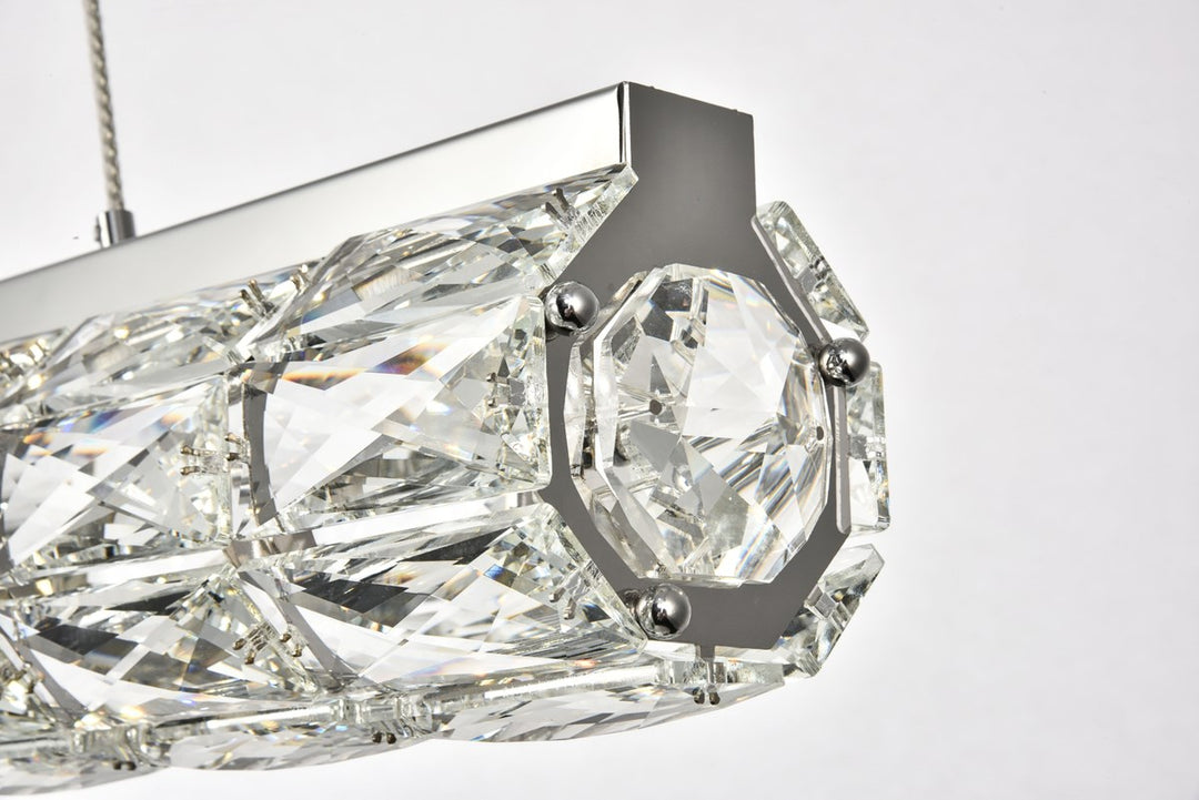 Integrated LED chip light Chrome Chandelier Clear Royal Cut Crystal