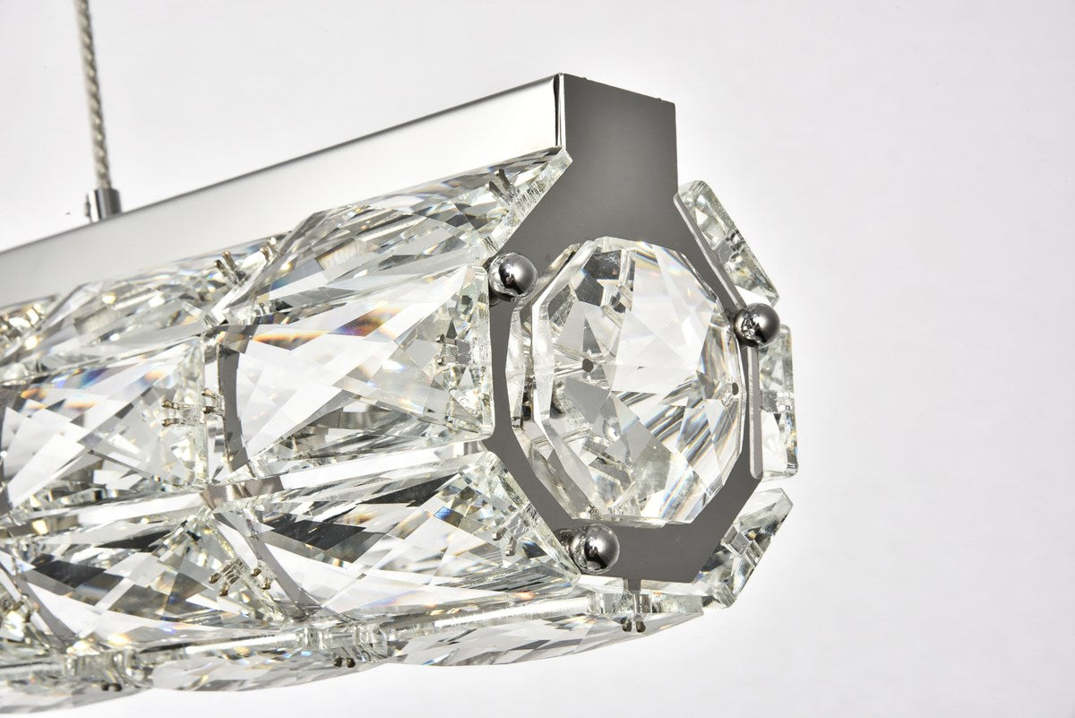 Integrated LED chip light Chrome Chandelier Clear Royal Cut Crystal