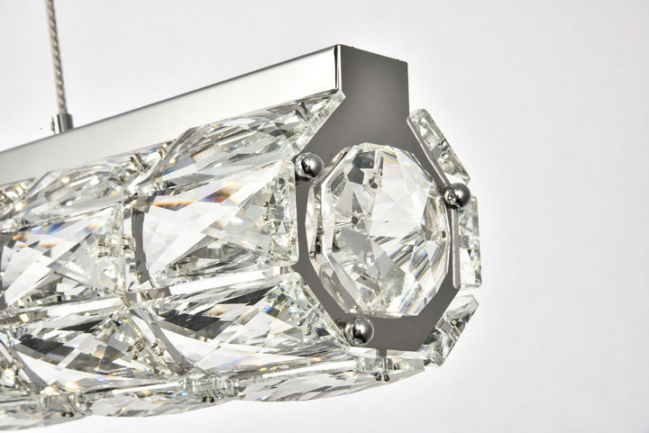 Integrated LED chip light Chrome Chandelier Clear Royal Cut Crystal