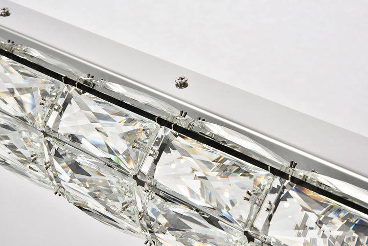 Integrated LED chip light Chrome Chandelier Clear Royal Cut Crystal