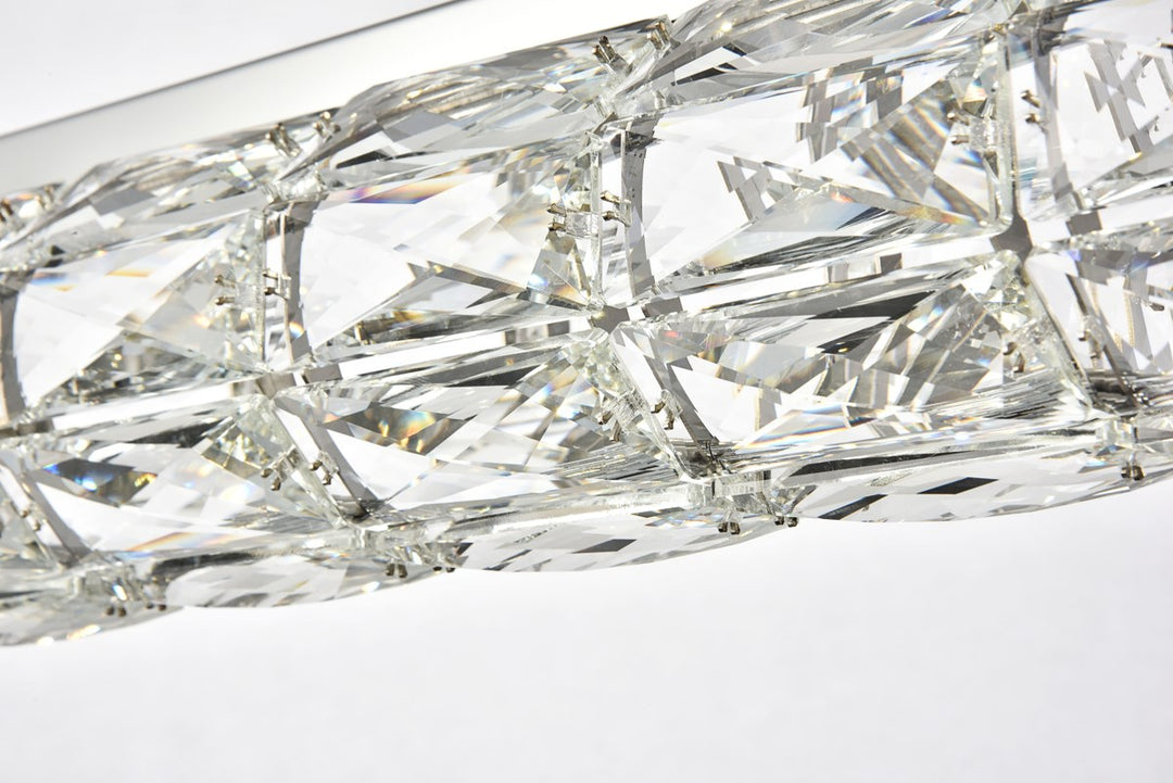 Integrated LED chip light Chrome Chandelier Clear Royal Cut Crystal