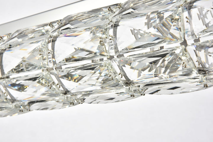 Integrated LED chip light Chrome Chandelier Clear Royal Cut Crystal