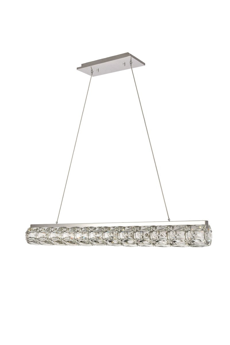 Integrated LED chip light Chrome Chandelier Clear Royal Cut Crystal