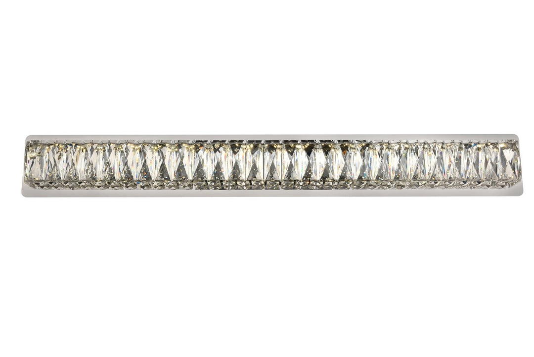 Integrated LED chip light Chrome Wall Sconce Clear Royal Cut Crystal by Elegant Lighting