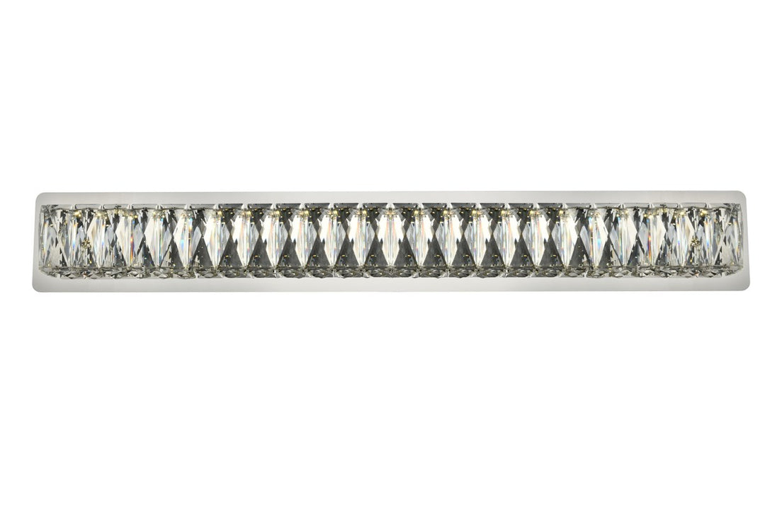 Integrated LED chip light Chrome Wall Sconce Clear Royal Cut Crystal by Elegant Lighting