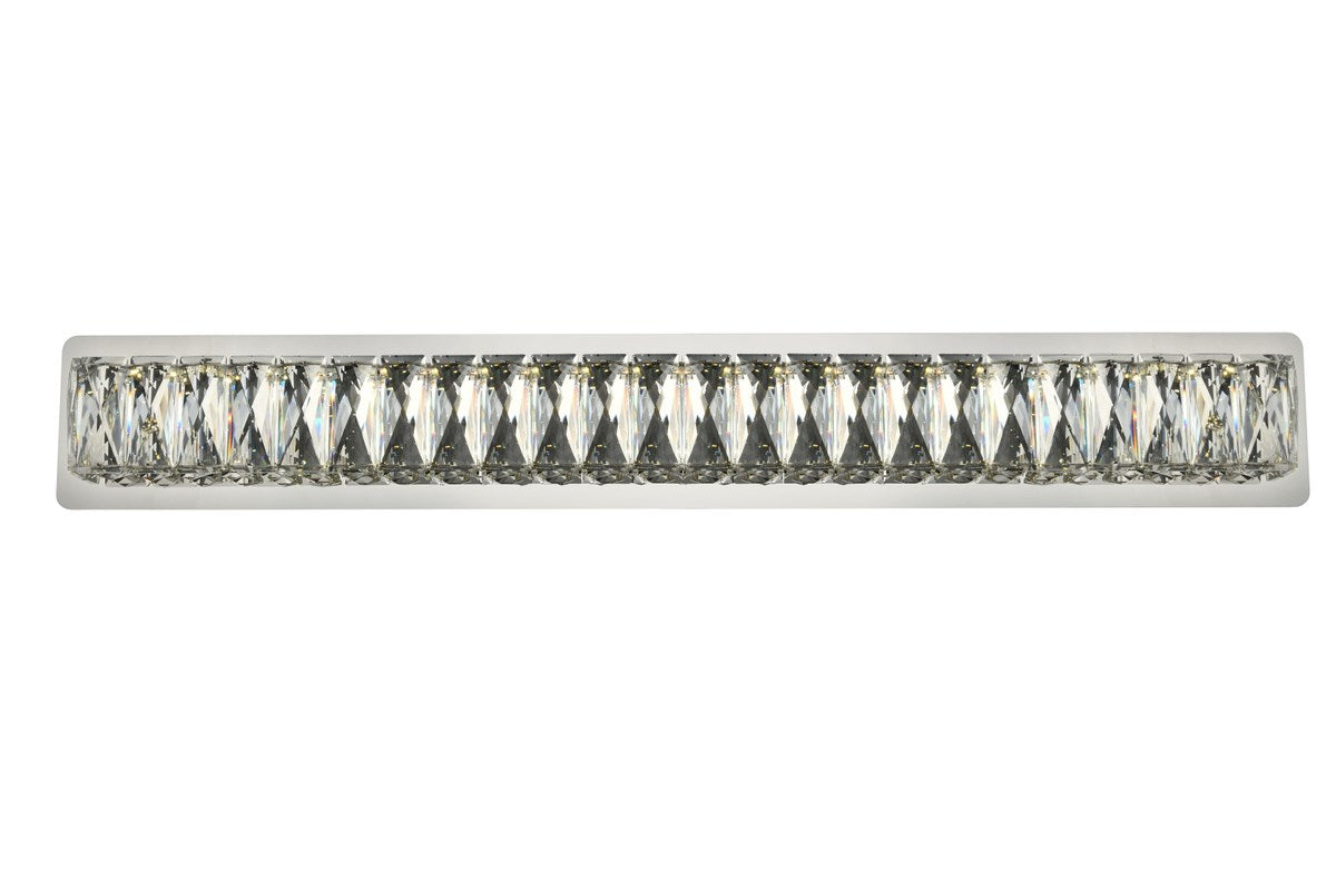 Integrated LED chip light Chrome Wall Sconce Clear Royal Cut Crystal by Elegant Lighting
