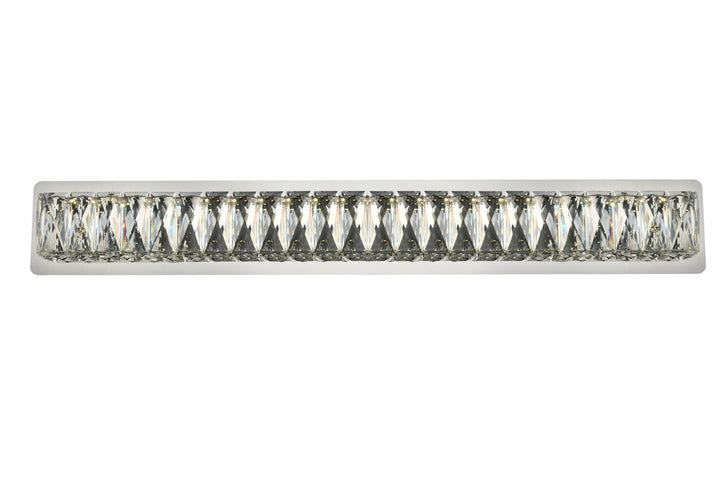 Integrated LED chip light Chrome Wall Sconce Clear Royal Cut Crystal by Elegant Lighting