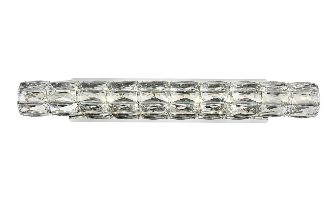 Integrated LED chip light Chrome Wall Sconce Clear Royal Cut Crystal by Elegant Lighting