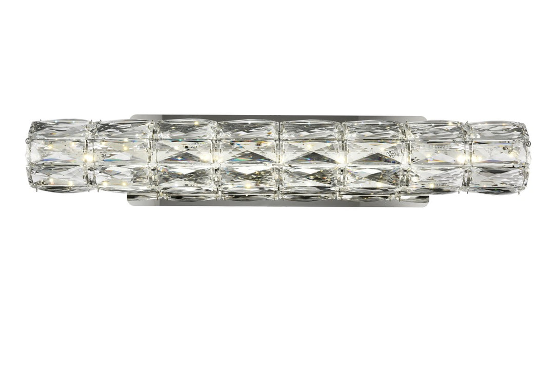 Integrated LED chip light Chrome Wall Sconce Clear Royal Cut Crystal by Elegant Lighting