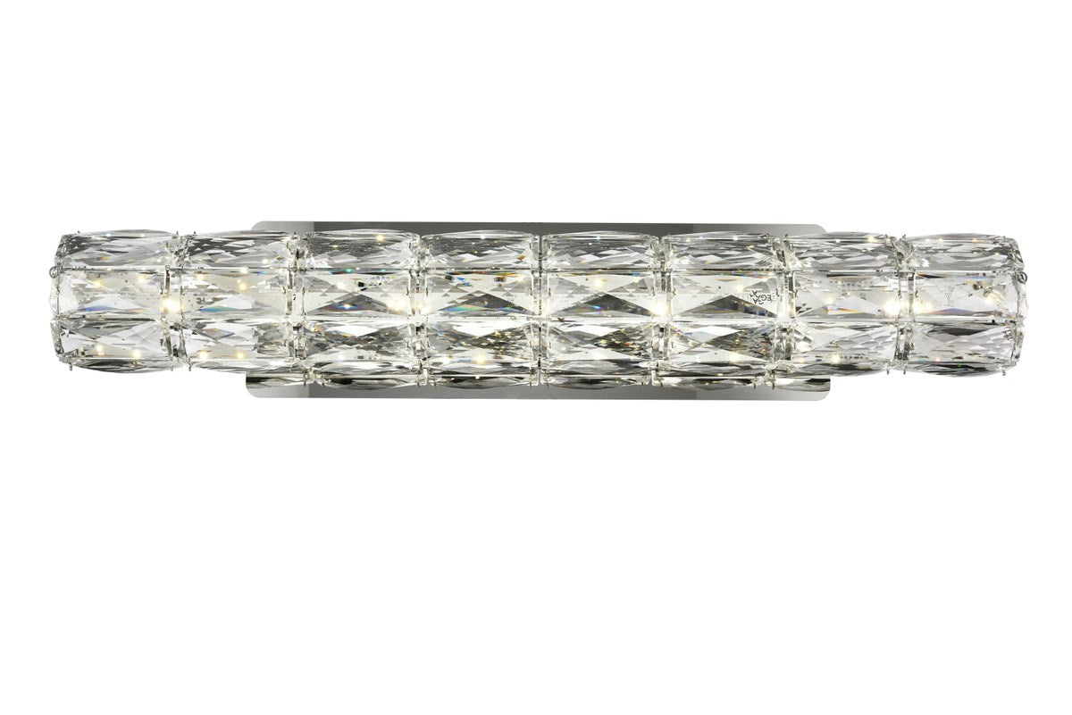 Integrated LED chip light Chrome Wall Sconce Clear Royal Cut Crystal by Elegant Lighting
