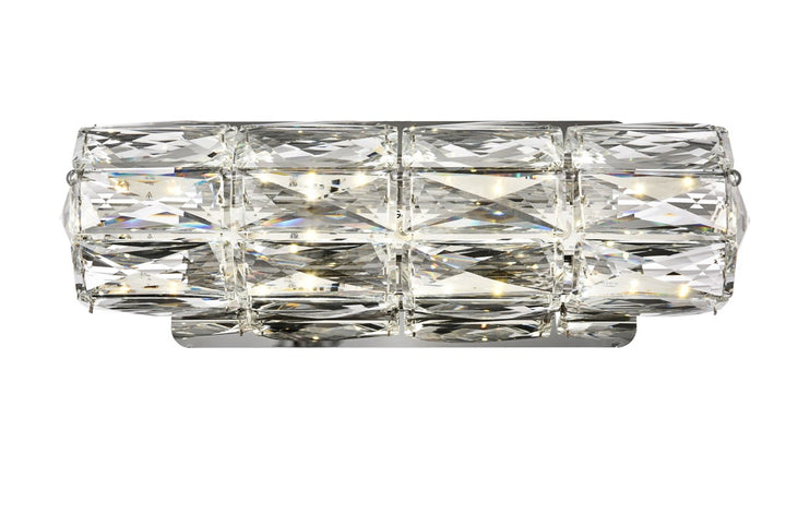 Integrated LED chip light Chrome Wall Sconce Clear Royal Cut Crystal by Elegant Lighting
