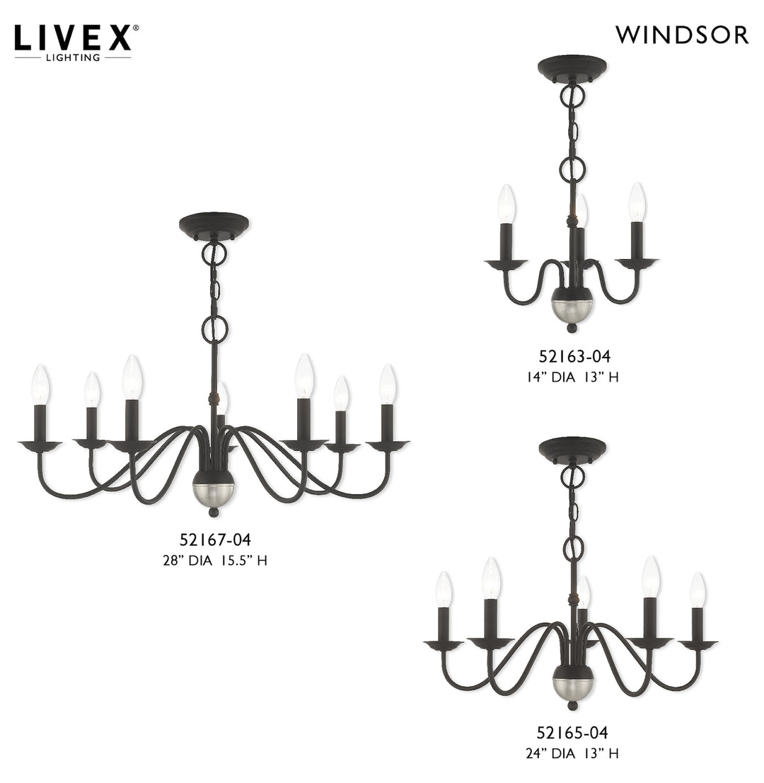 3 Light Mini Chandelier