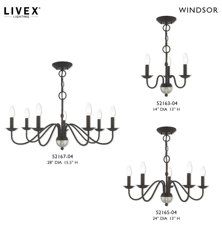 3 Light Mini Chandelier