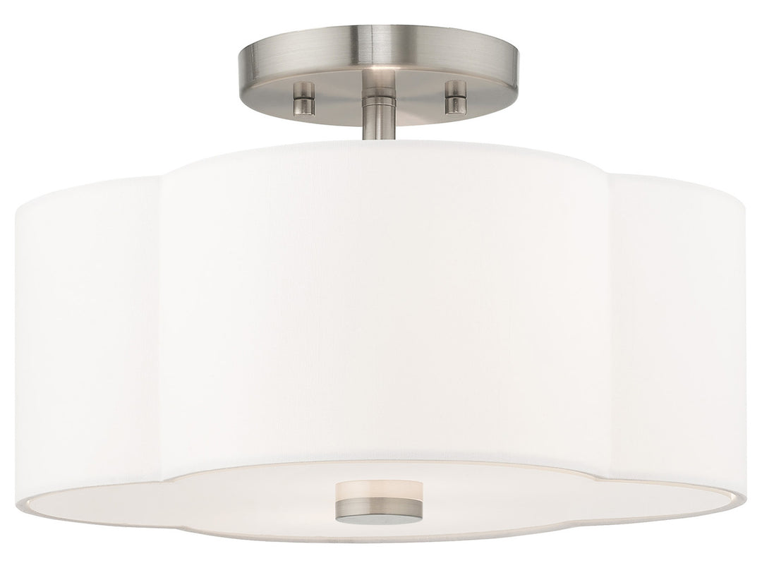 13 Inch 2 Light Ceiling Mount by Livex Lighting