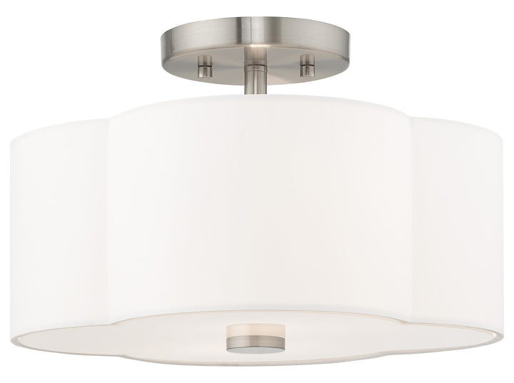 13 Inch 2 Light Ceiling Mount by Livex Lighting