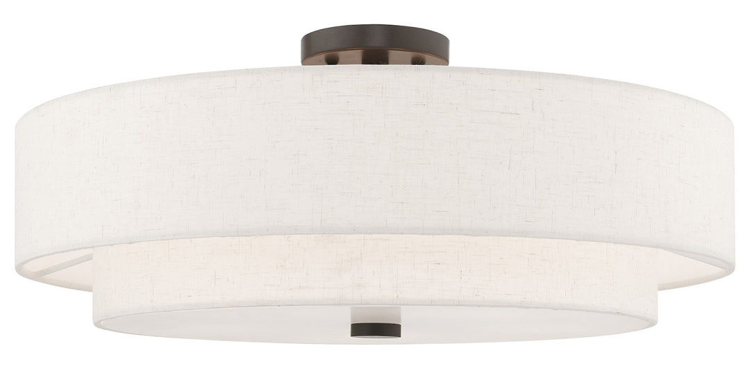 22 Inch 5 Light Ceiling Mount by Livex Lighting
