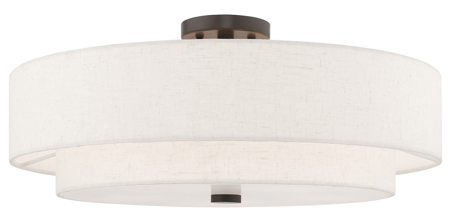 22 Inch 5 Light Ceiling Mount by Livex Lighting