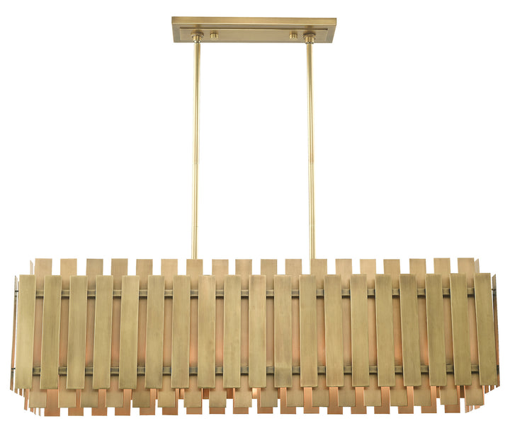 5 Light Linear Chandelier by Livex Lighting