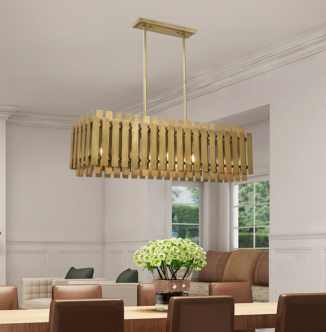 5 Light Linear Chandelier