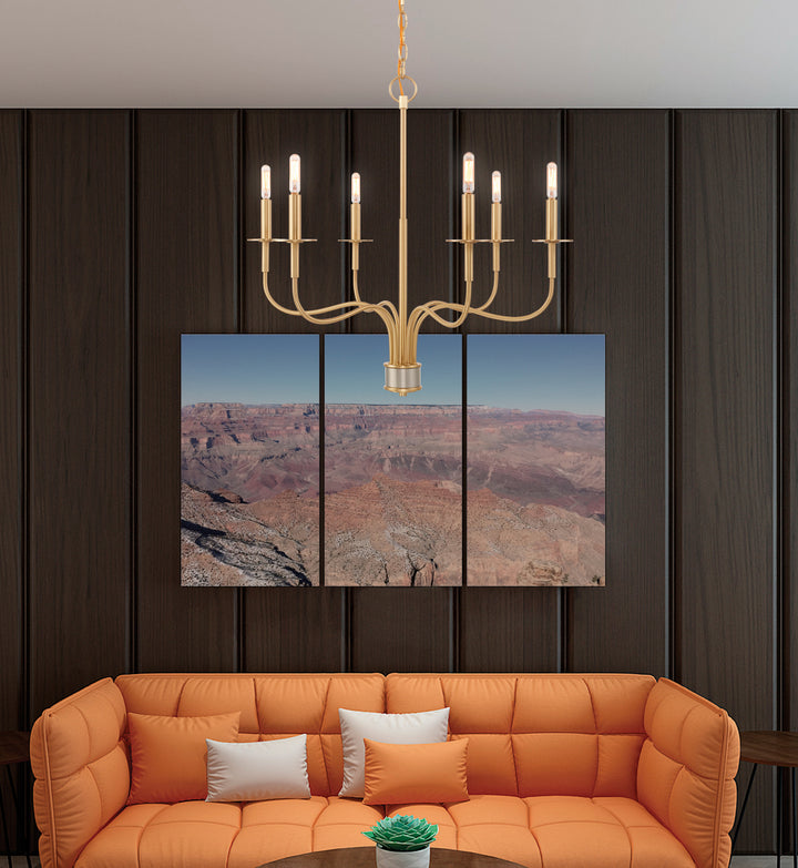 6 Light Chandelier