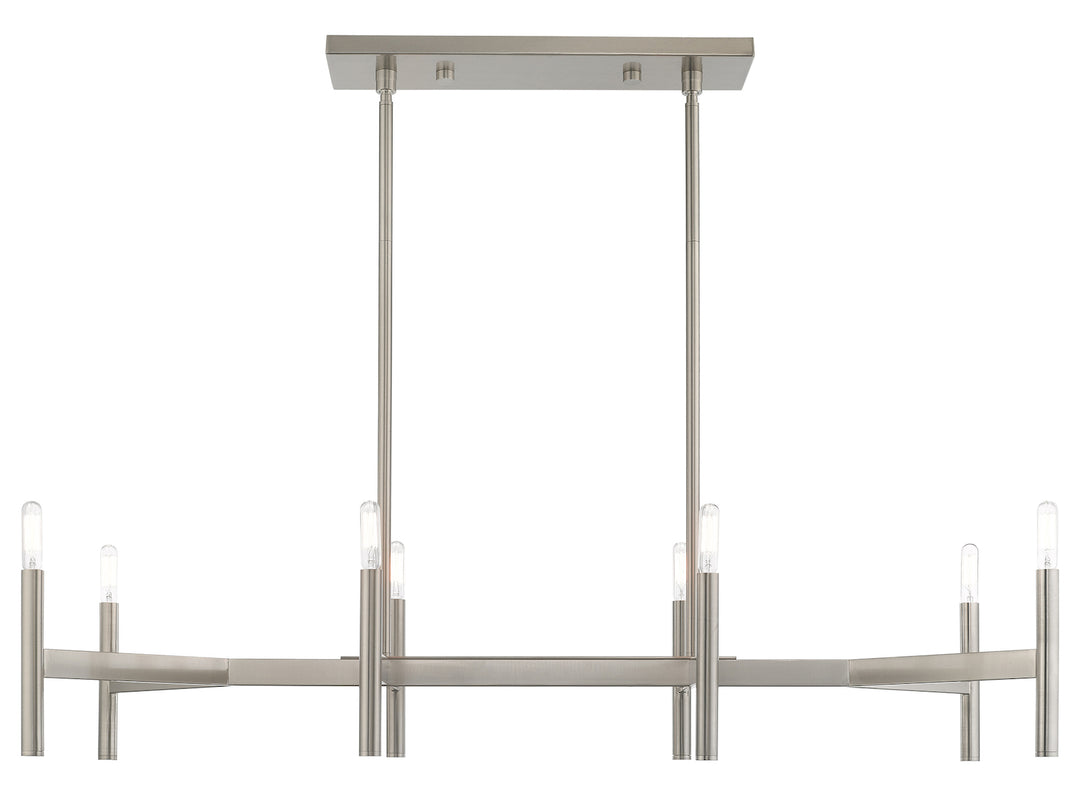 8 Light Linear Chandelier