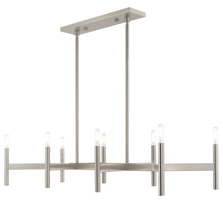 8 Light Linear Chandelier