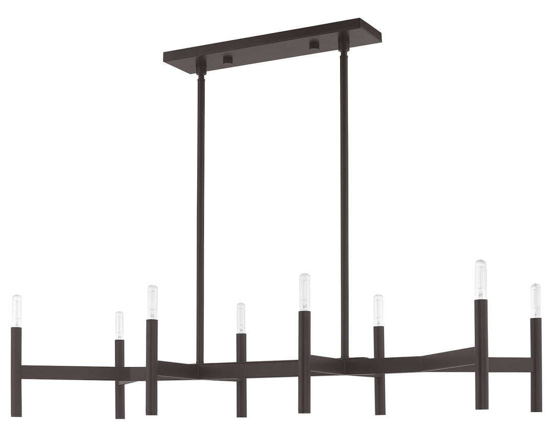 8 Light Linear Chandelier