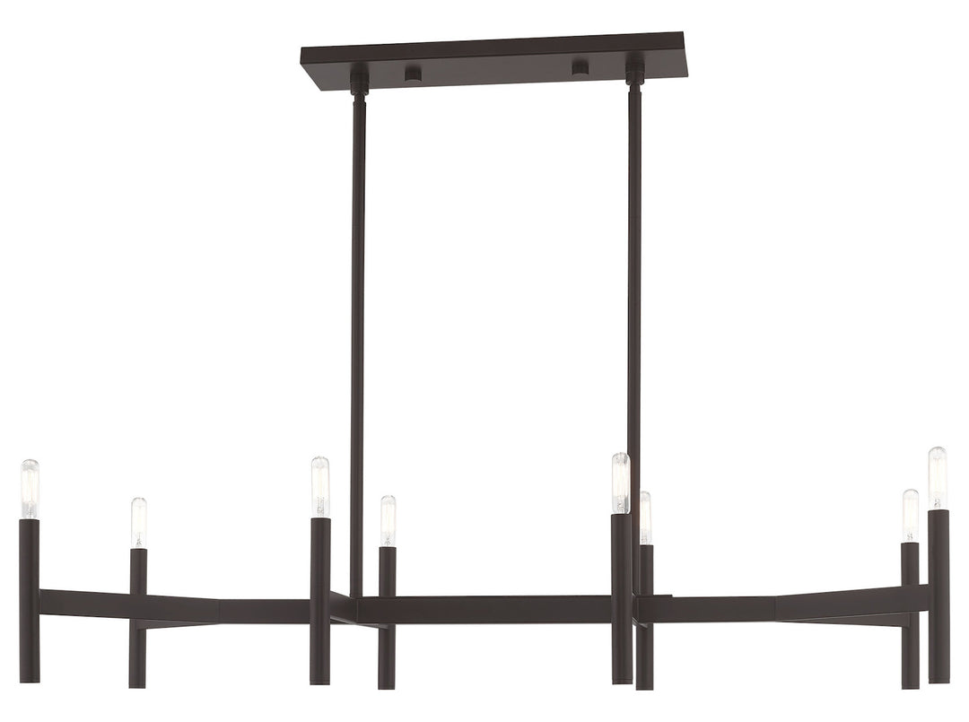 8 Light Linear Chandelier