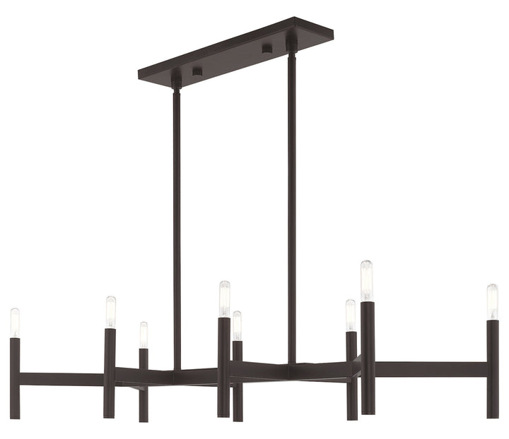 8 Light Linear Chandelier