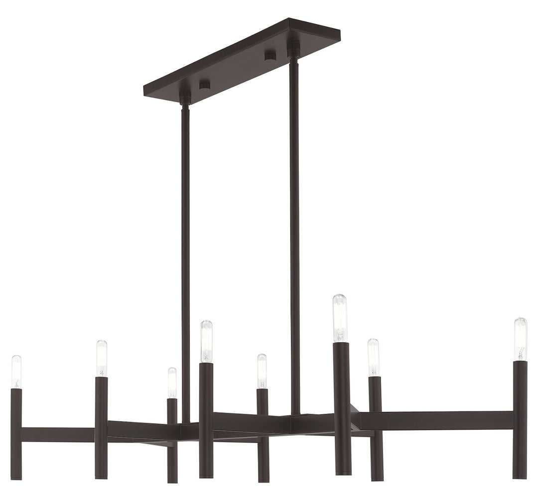 8 Light Linear Chandelier