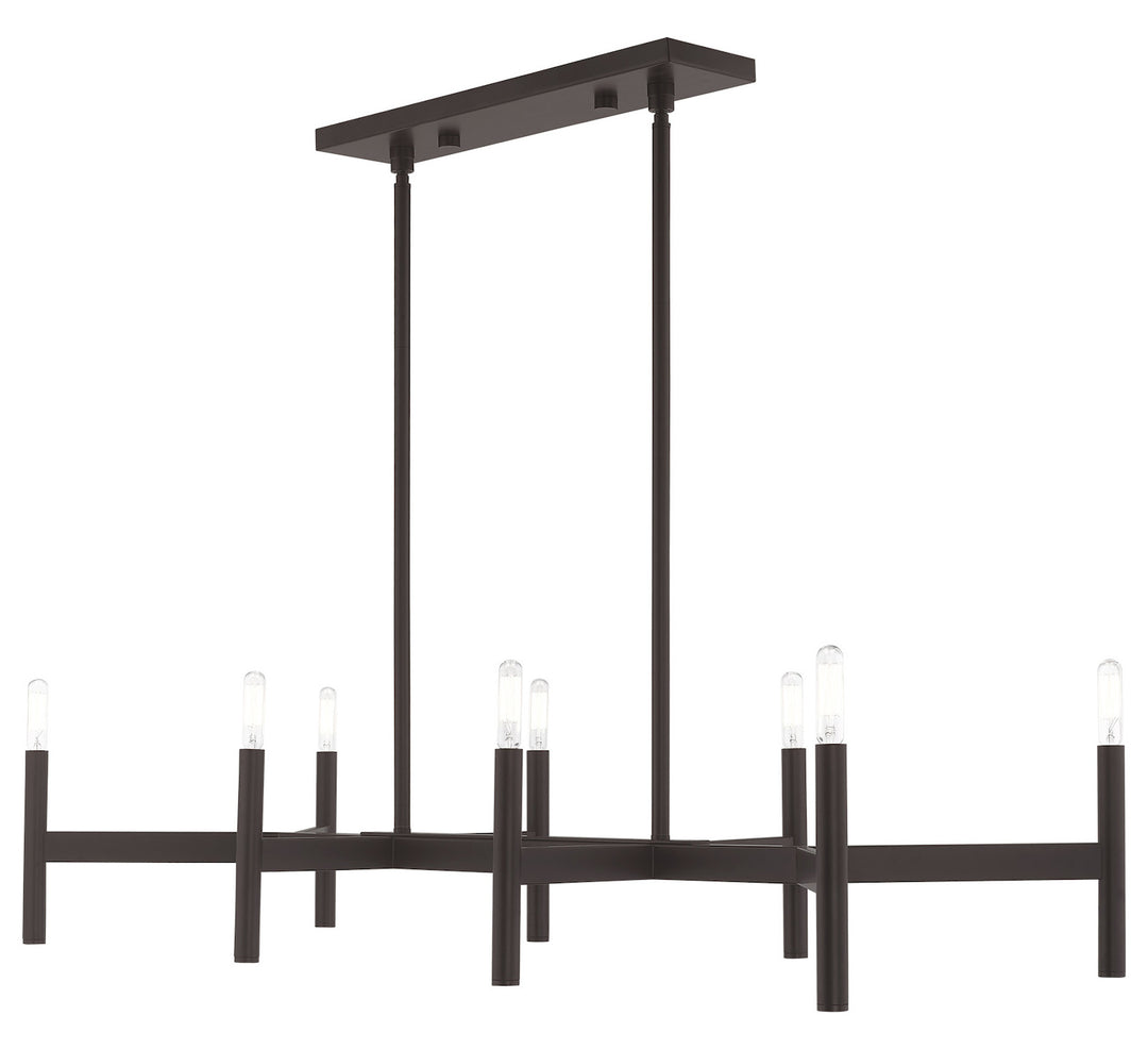 8 Light Linear Chandelier