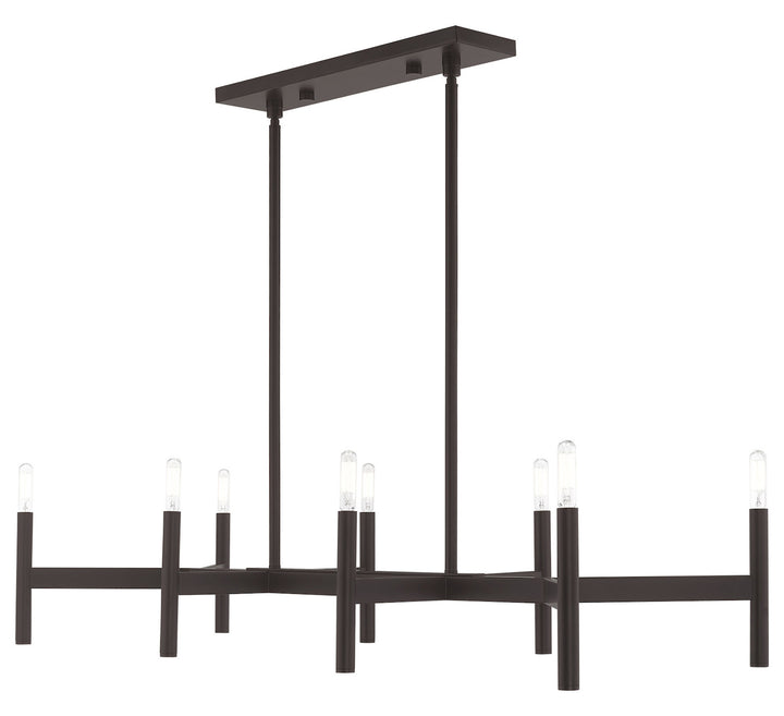 8 Light Linear Chandelier
