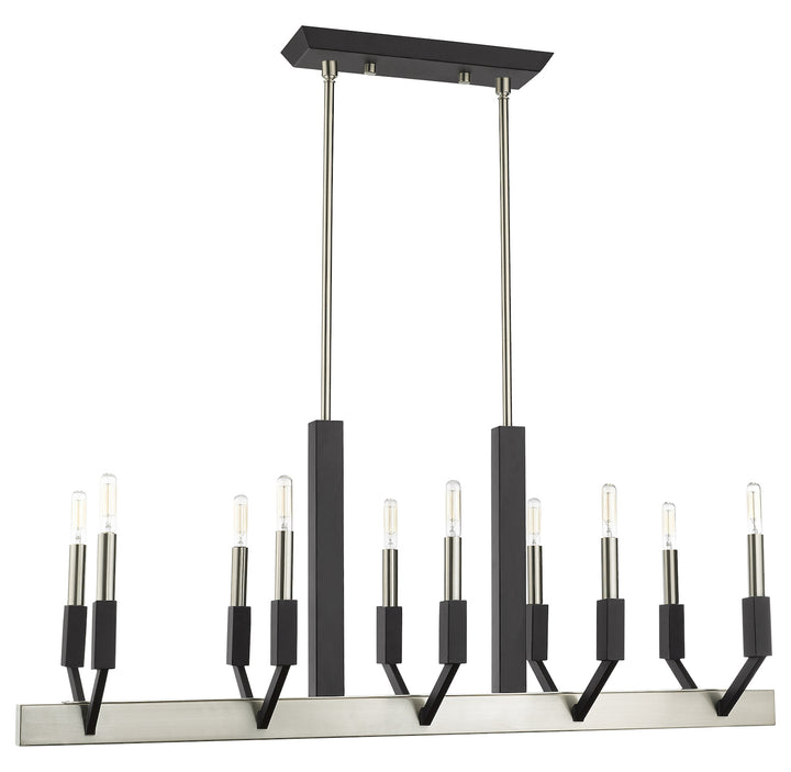 10 Light Linear Chandelier
