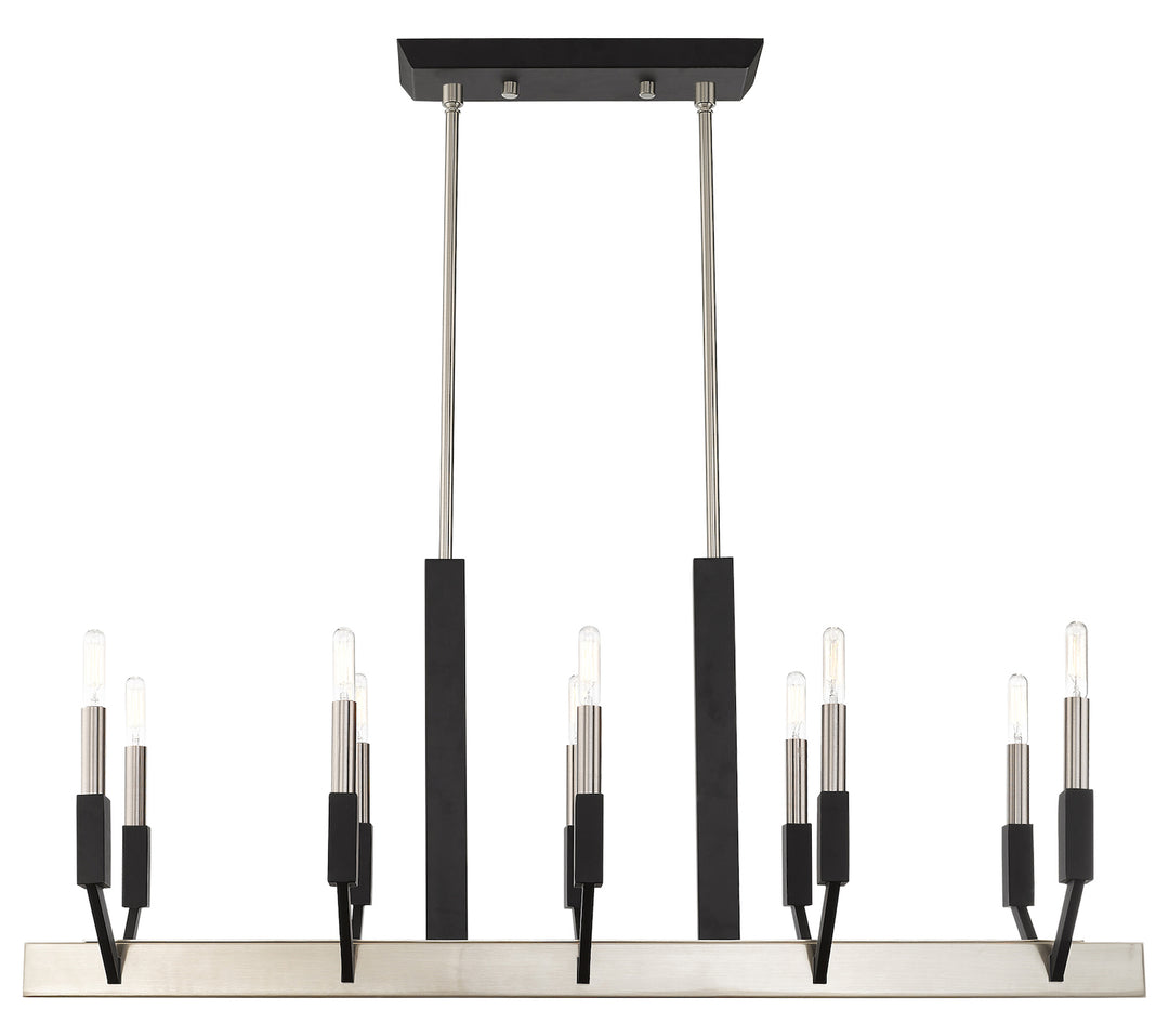 10 Light Linear Chandelier