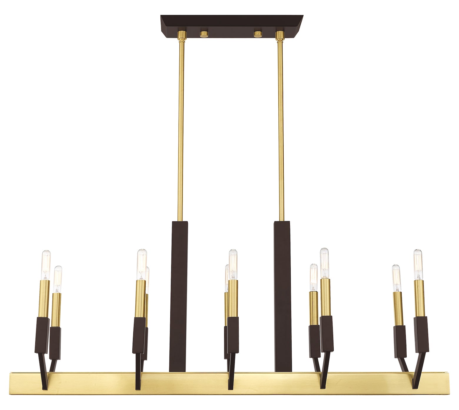 10 Light Linear Chandelier