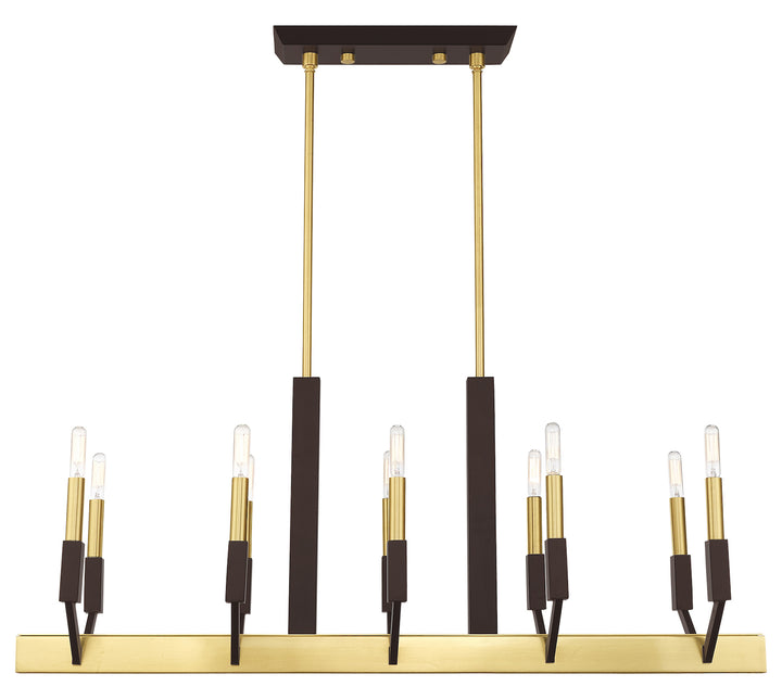 10 Light Linear Chandelier