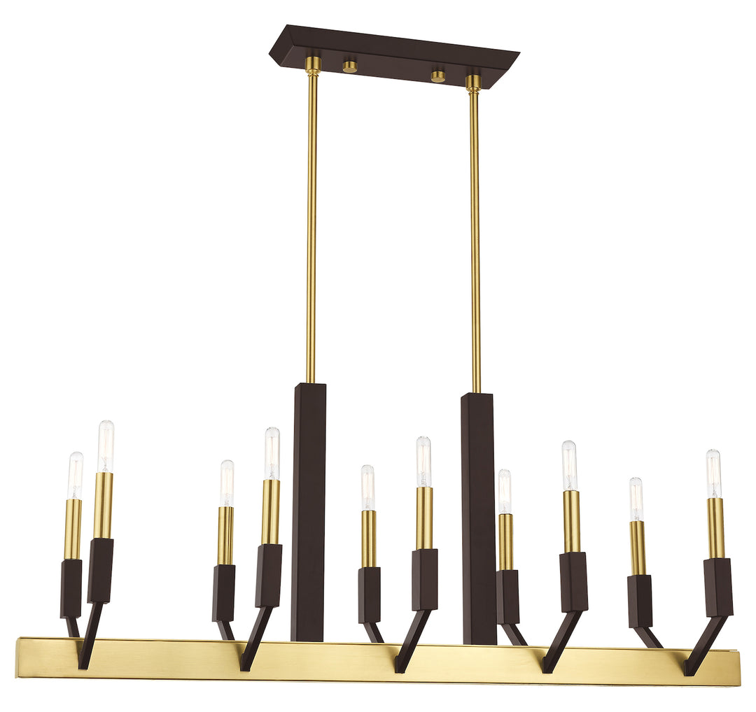 10 Light Linear Chandelier