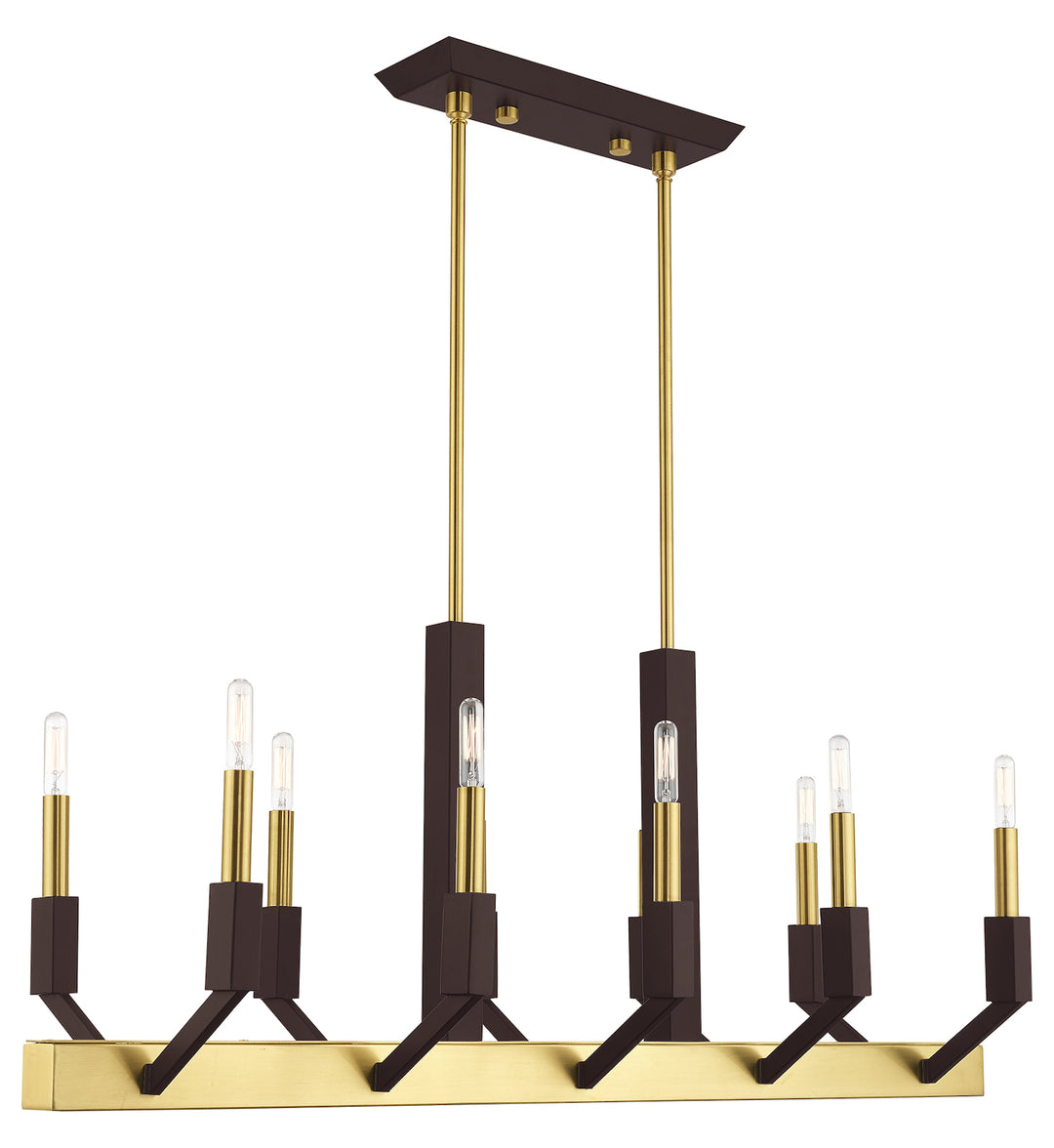 10 Light Linear Chandelier