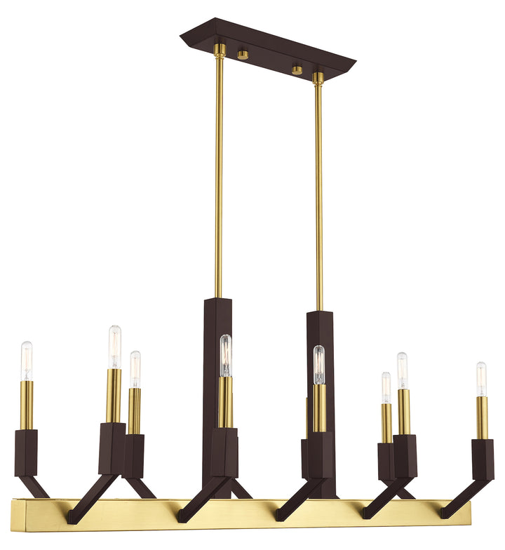 10 Light Linear Chandelier
