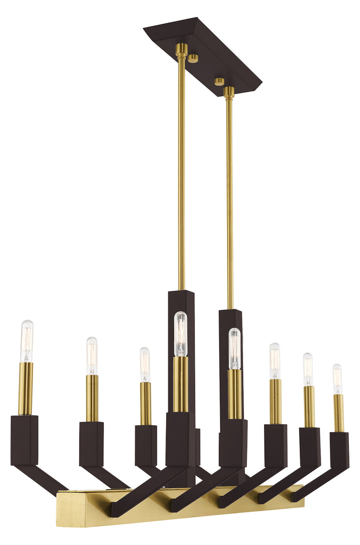 10 Light Linear Chandelier