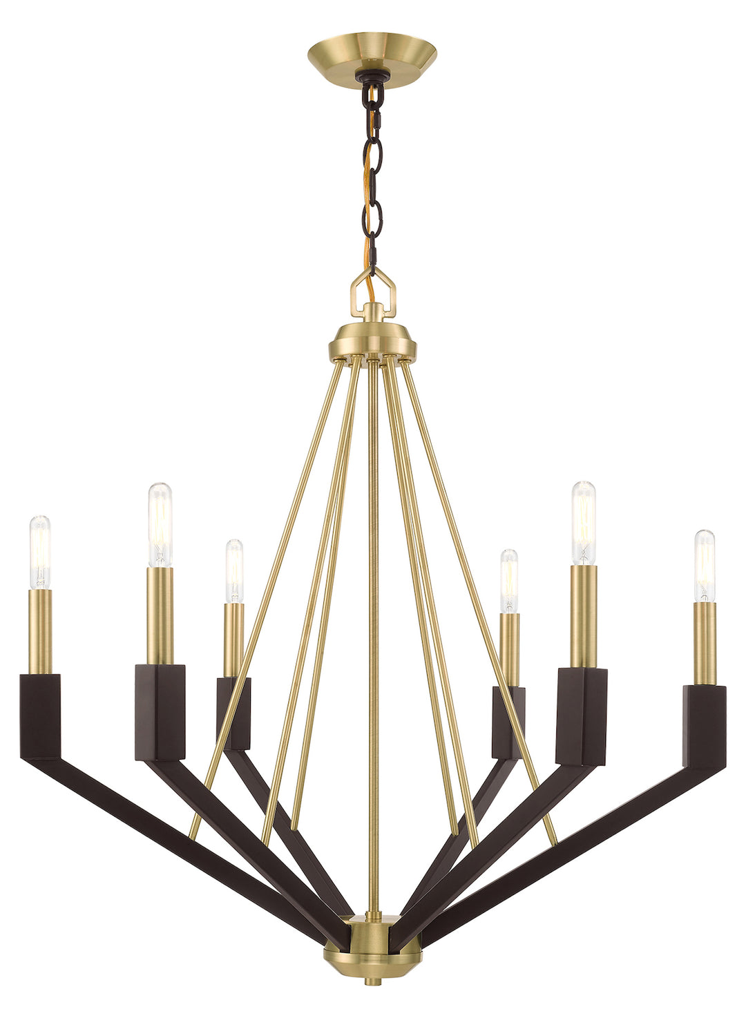 6 Light Chandelier by Livex Lighting