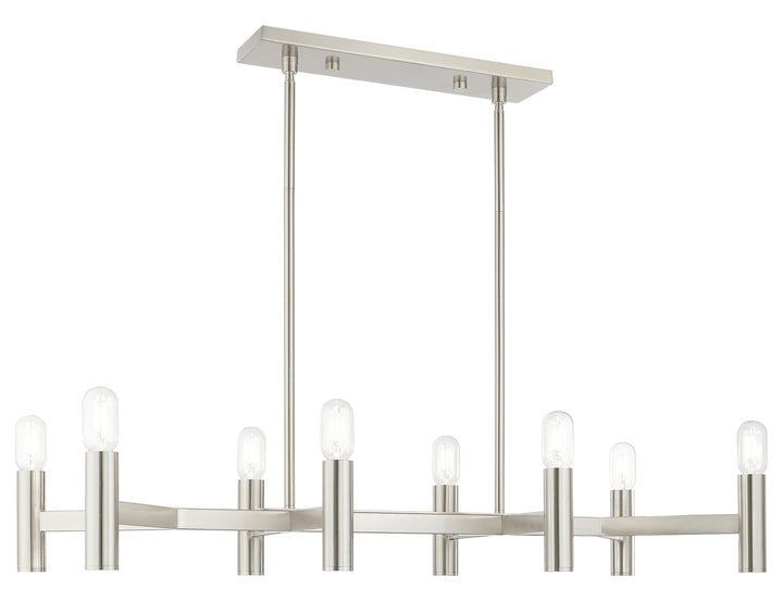 8 Light Linear Chandelier by Livex Lighting